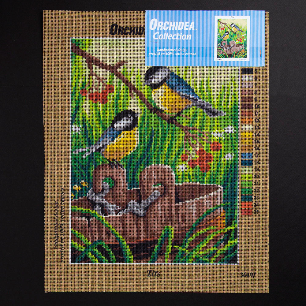 ORCHİDEA 30 x 40 cm Daldaki Kuşlar Baskılı Goblen 3049J